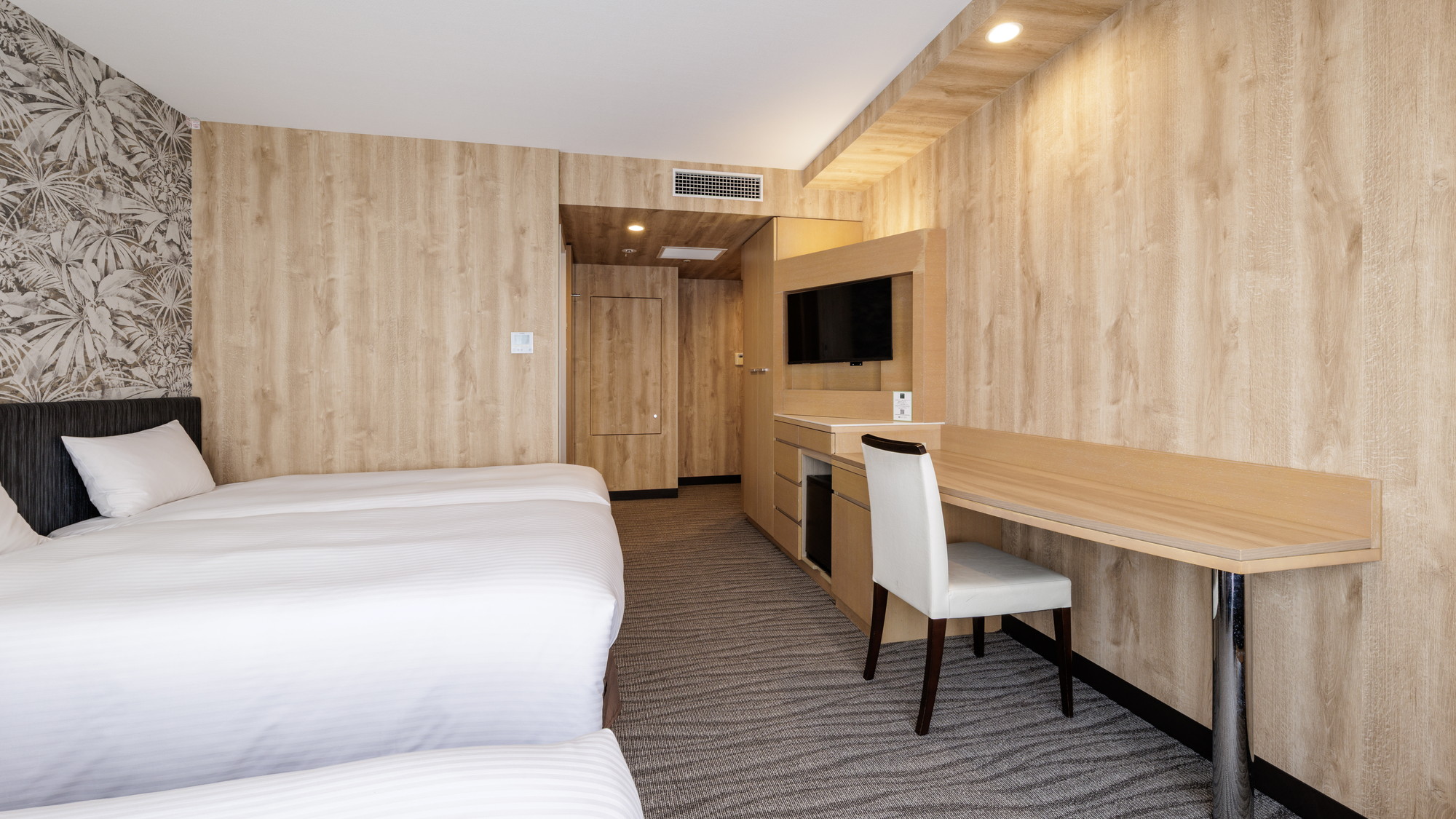 トリプルルーム25.4㎡（ベッド幅90㎝&times;3台）