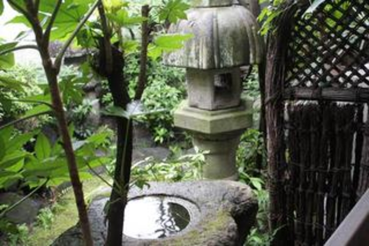 Garden　濡れ鷺灯籠