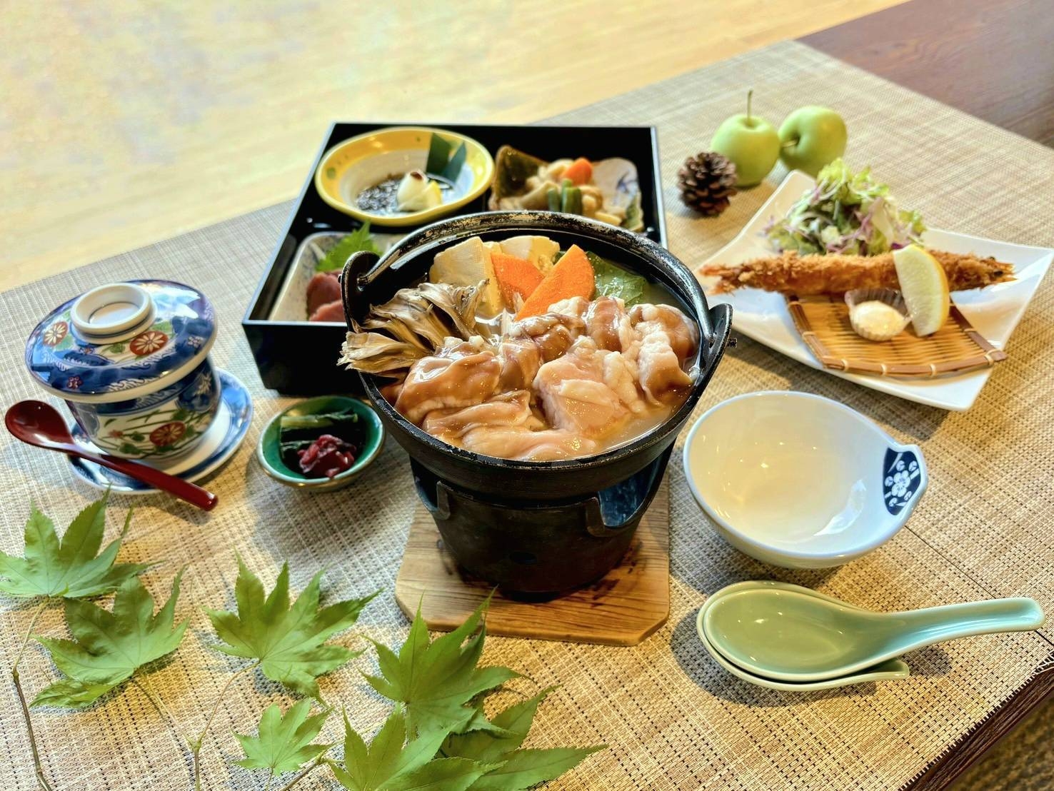 ◎【松花堂膳牛もつ鍋（1泊2食付き）】ビタミン豊富で免疫力・スタミナ向上！疲労回復にも♪◎