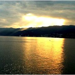 雲の切れ目からの景観