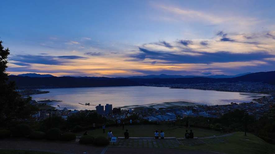 立石公園からの諏訪湖