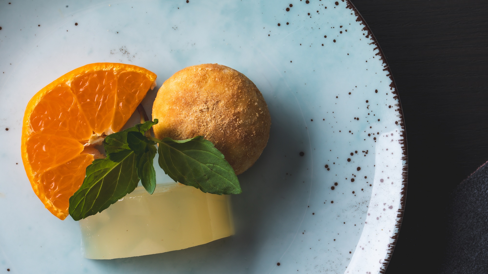 【美湖膳】2025冬献立《水菓子》りんご寒天　フルーツ