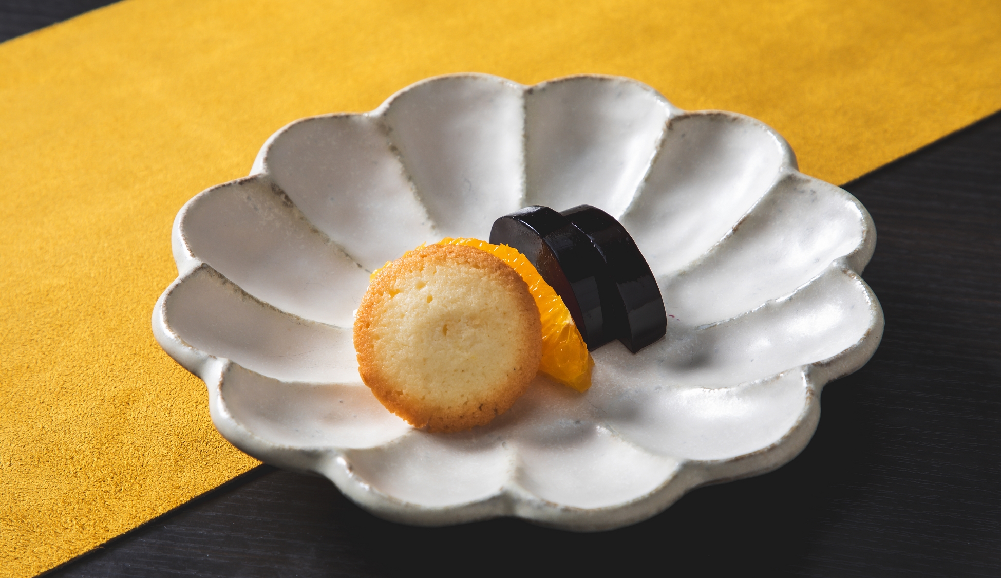 【美湖膳】2025夏献立《水菓子》寒天寄せ　八ヶ岳牛乳マドレーヌ