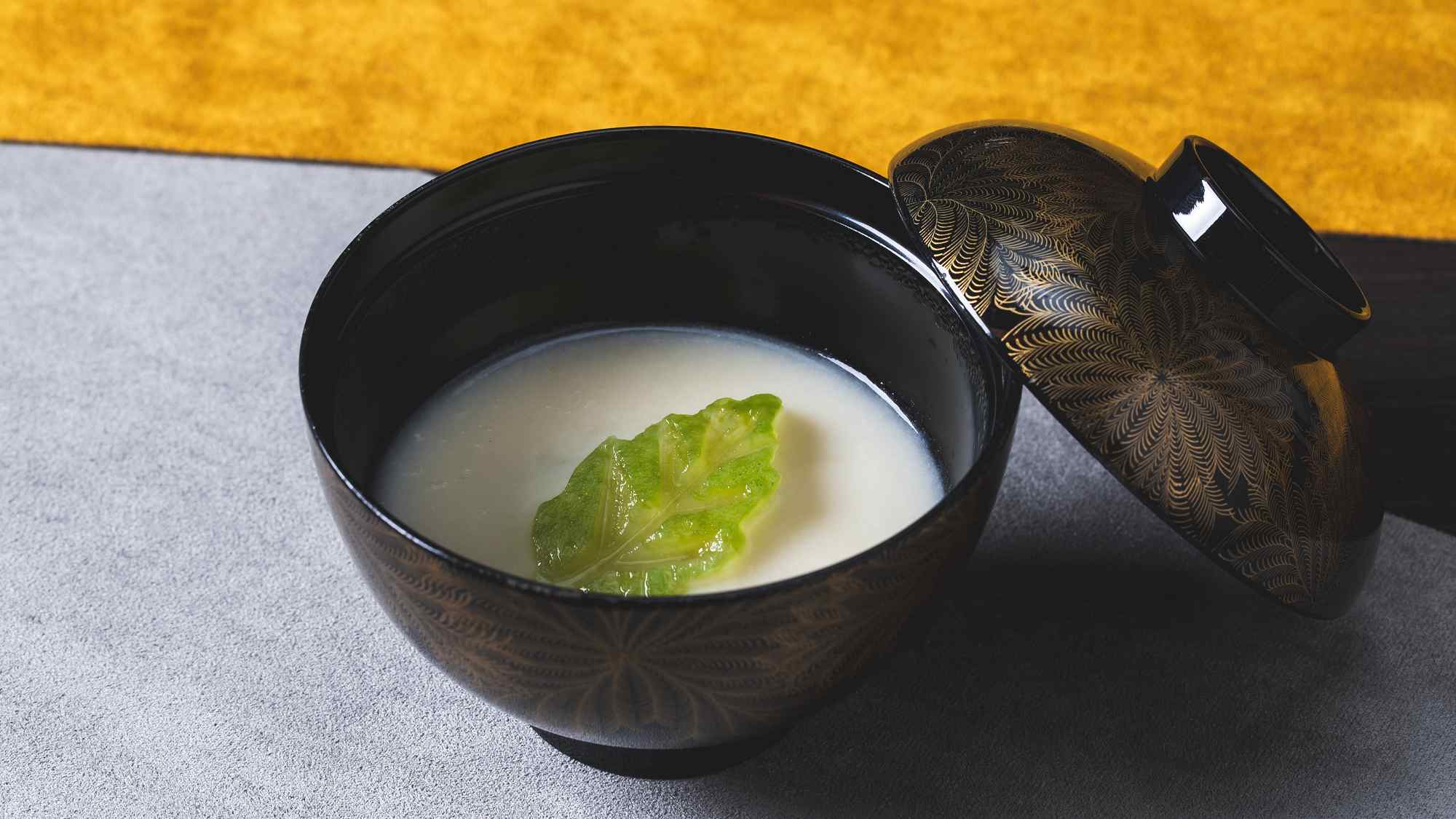【美湖膳】2026夏献立《椀物》馬鈴薯流し　冬瓜と生姜
