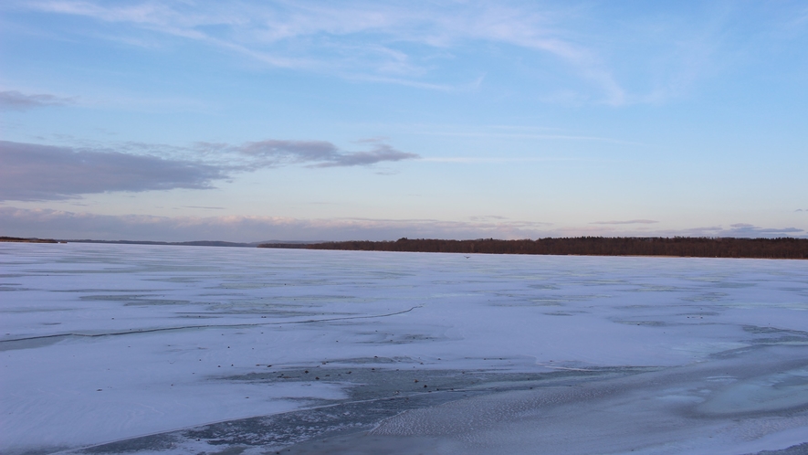 *【周辺観光】網走湖の冬は凍ります