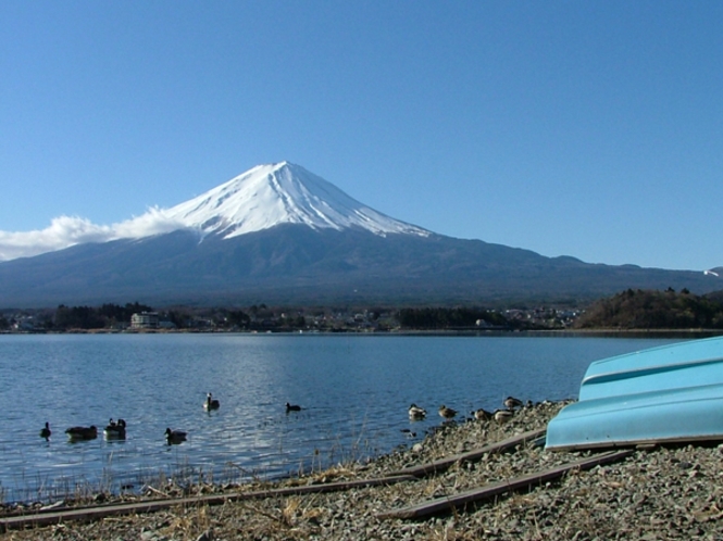 北浜荘から見える富士山です。