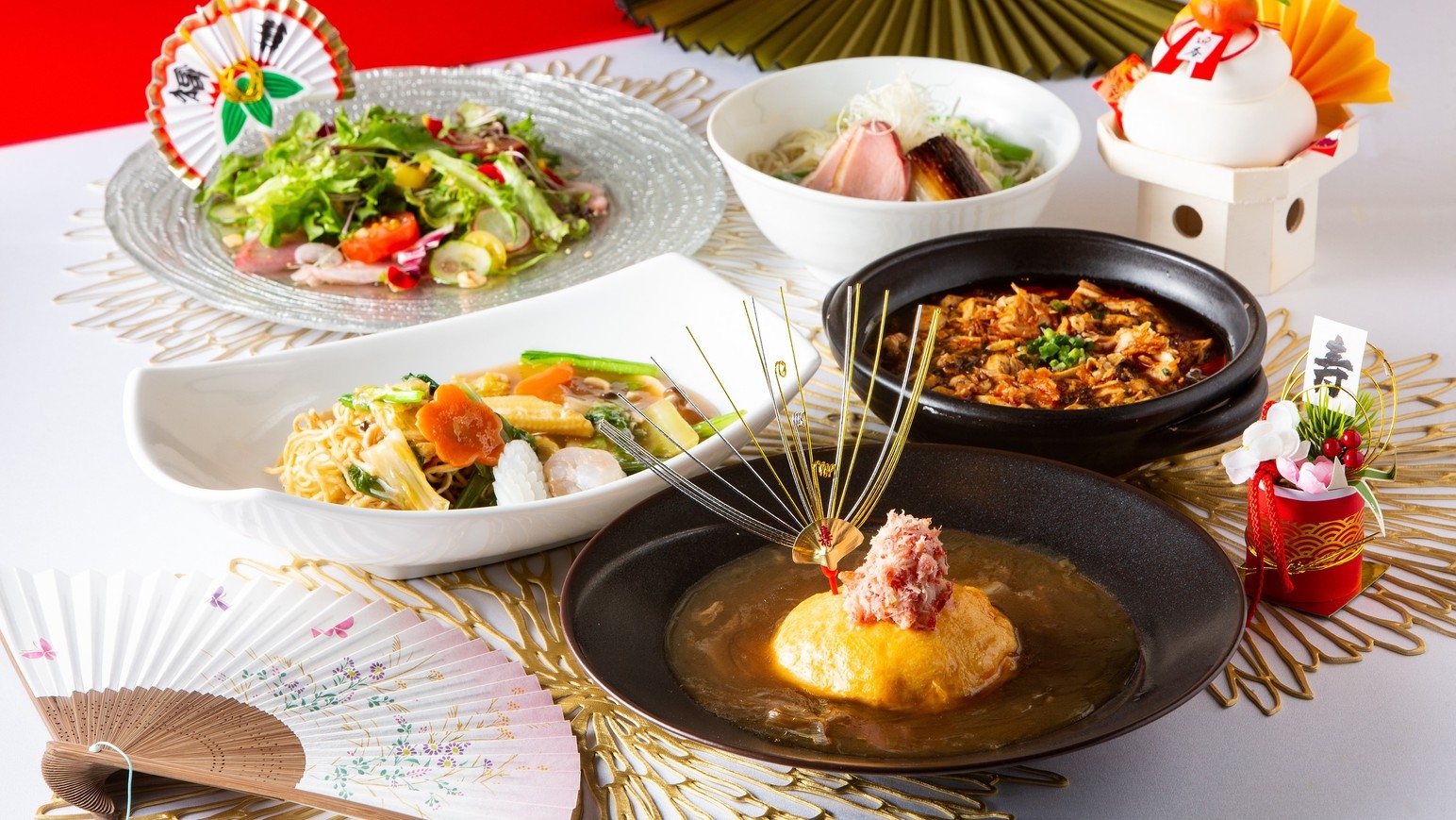 【正月限定】新年を日本料理と中国料理で祝う「和中折衷おせちブッフェ」付　プレミアムステイ