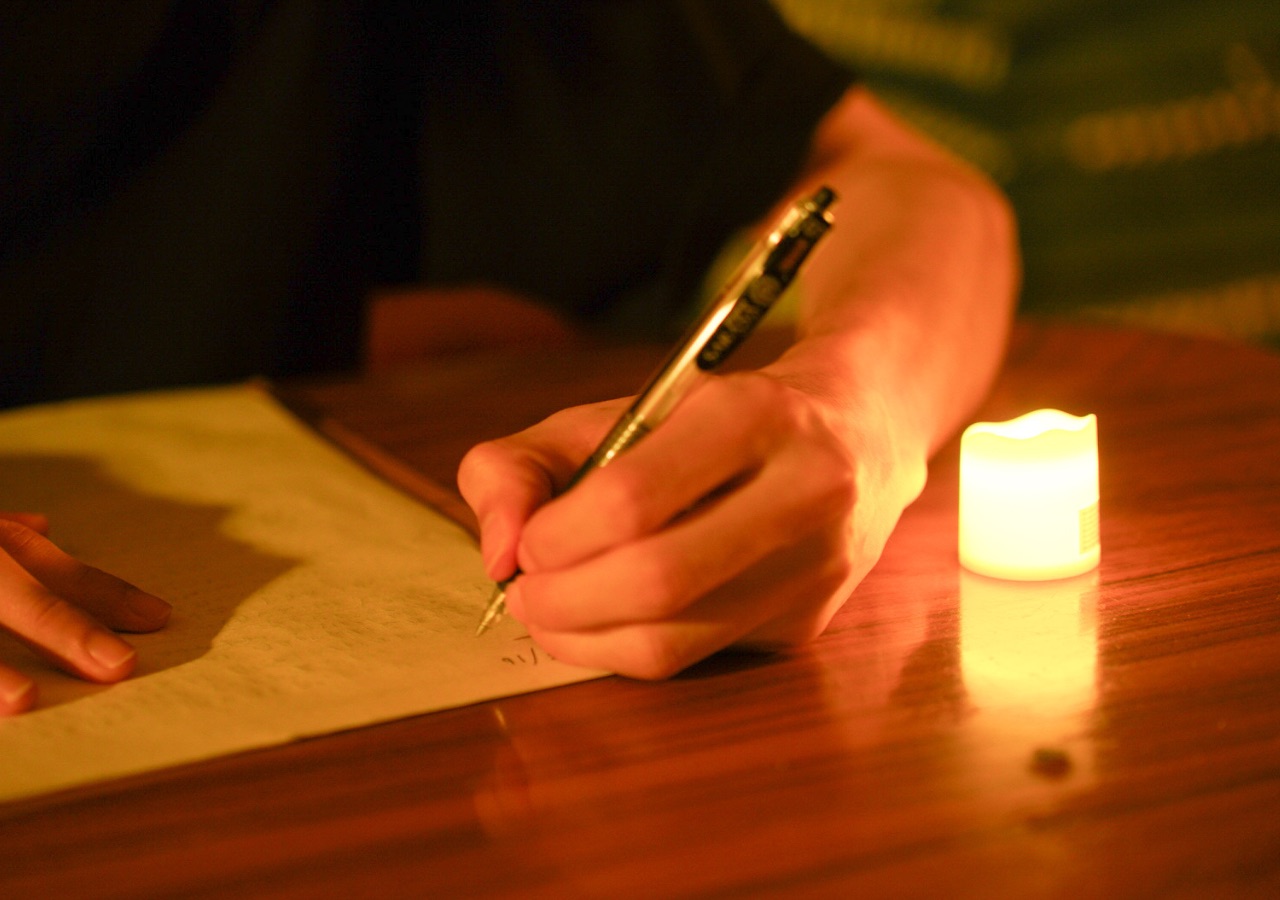 夜のジャーナリングスペース