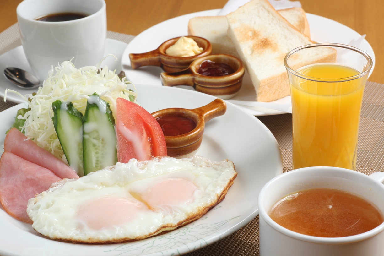 【連泊】清掃なしでお得！朝食付きプラン☆和食、洋食３種類から選べる朝食+プチバイキング付