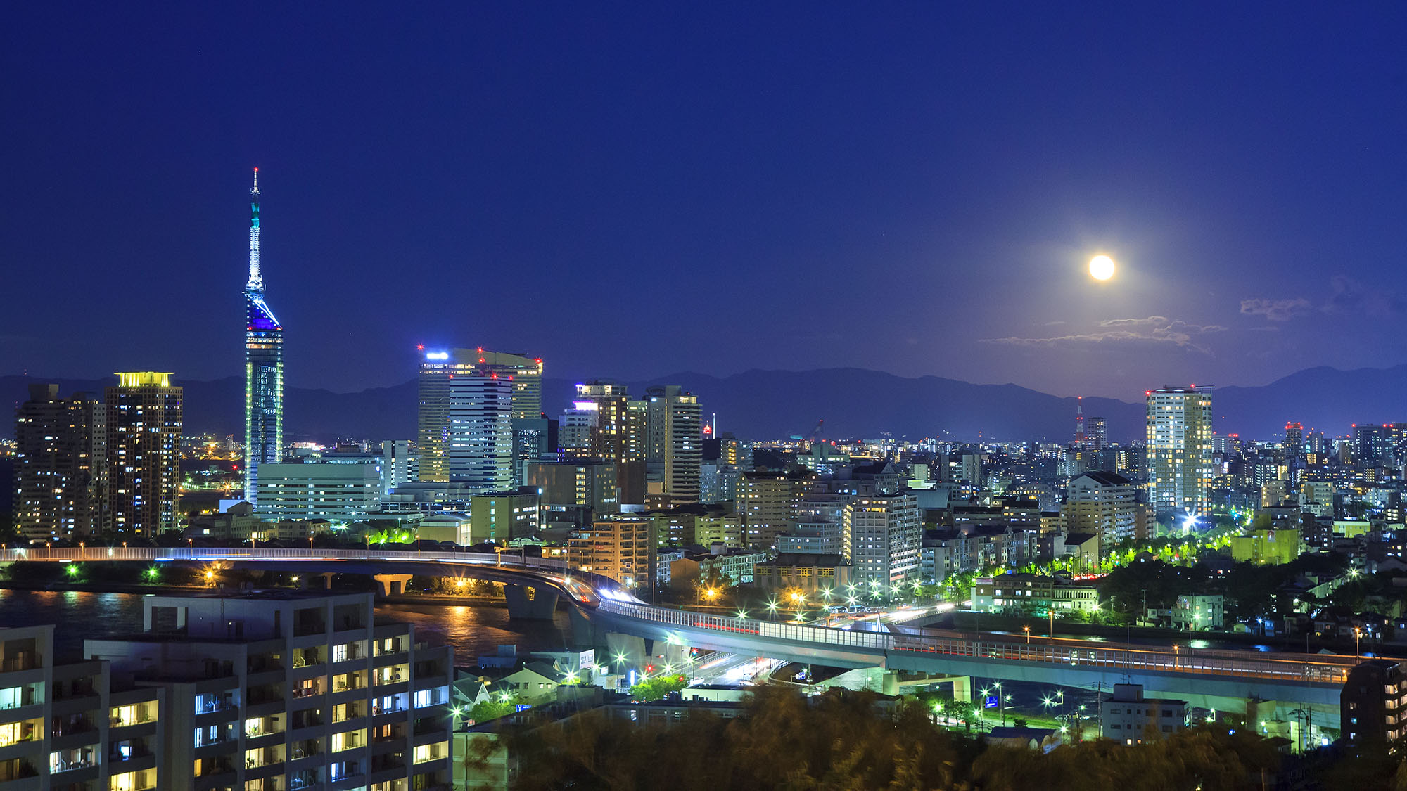 福岡市街地夜景