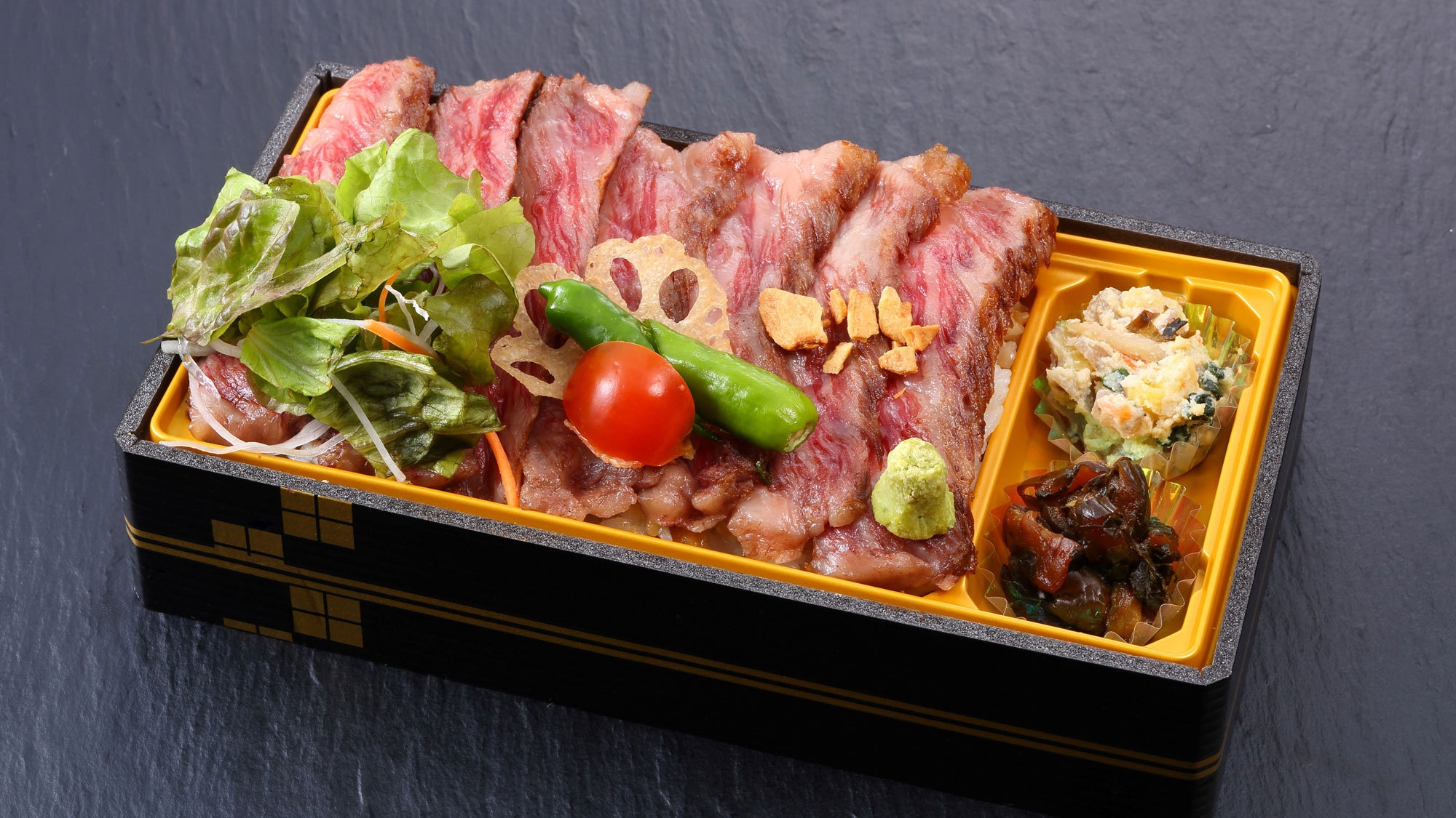 【お部屋で味わう常陸牛 山水】常陸牛ステーキ弁当付きプラン（夕朝食付）