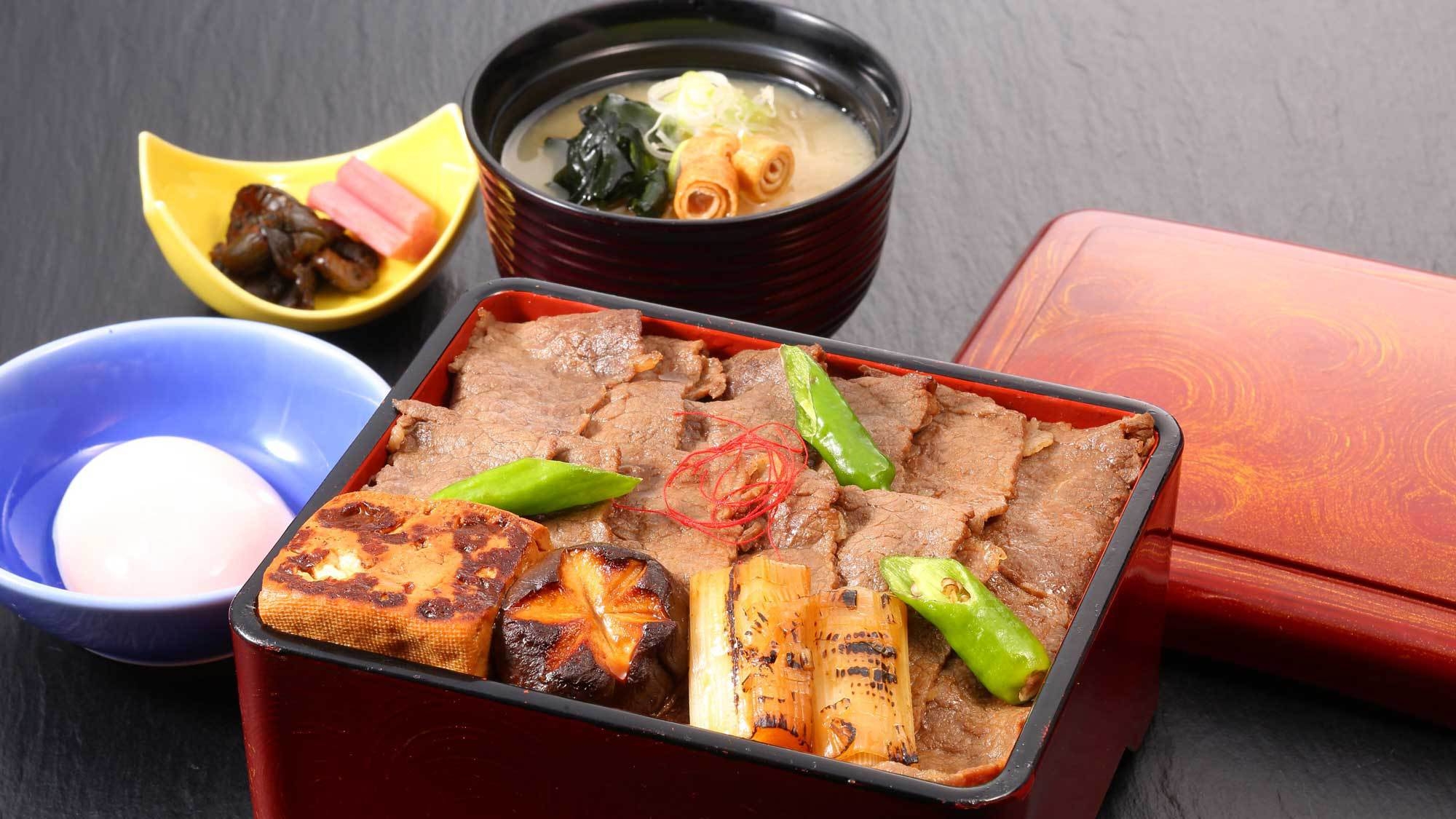 【食でつなぐSDGs】◆茨城の旬を食べよう◆ 茨城が誇る 常陸牛すき焼き重 宿泊プラン（夕朝食付）