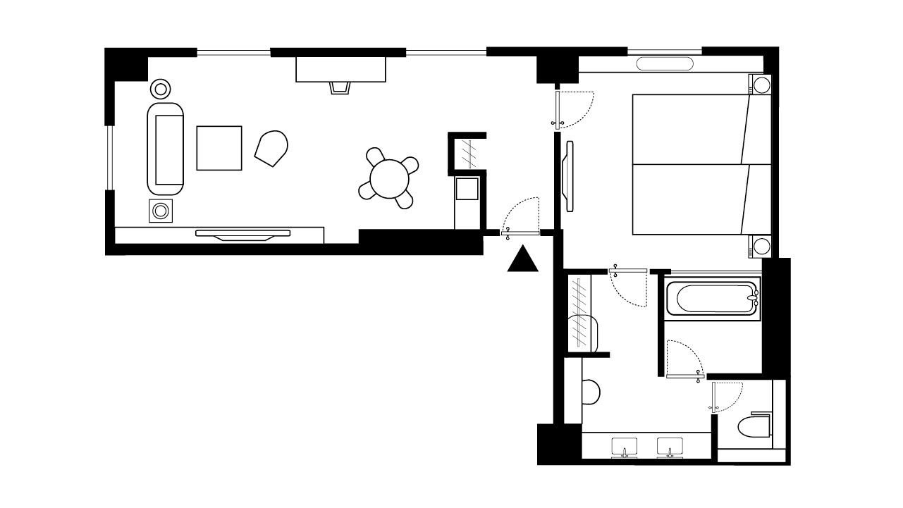 スイートルーム 65.2㎡【別館】　間取り図