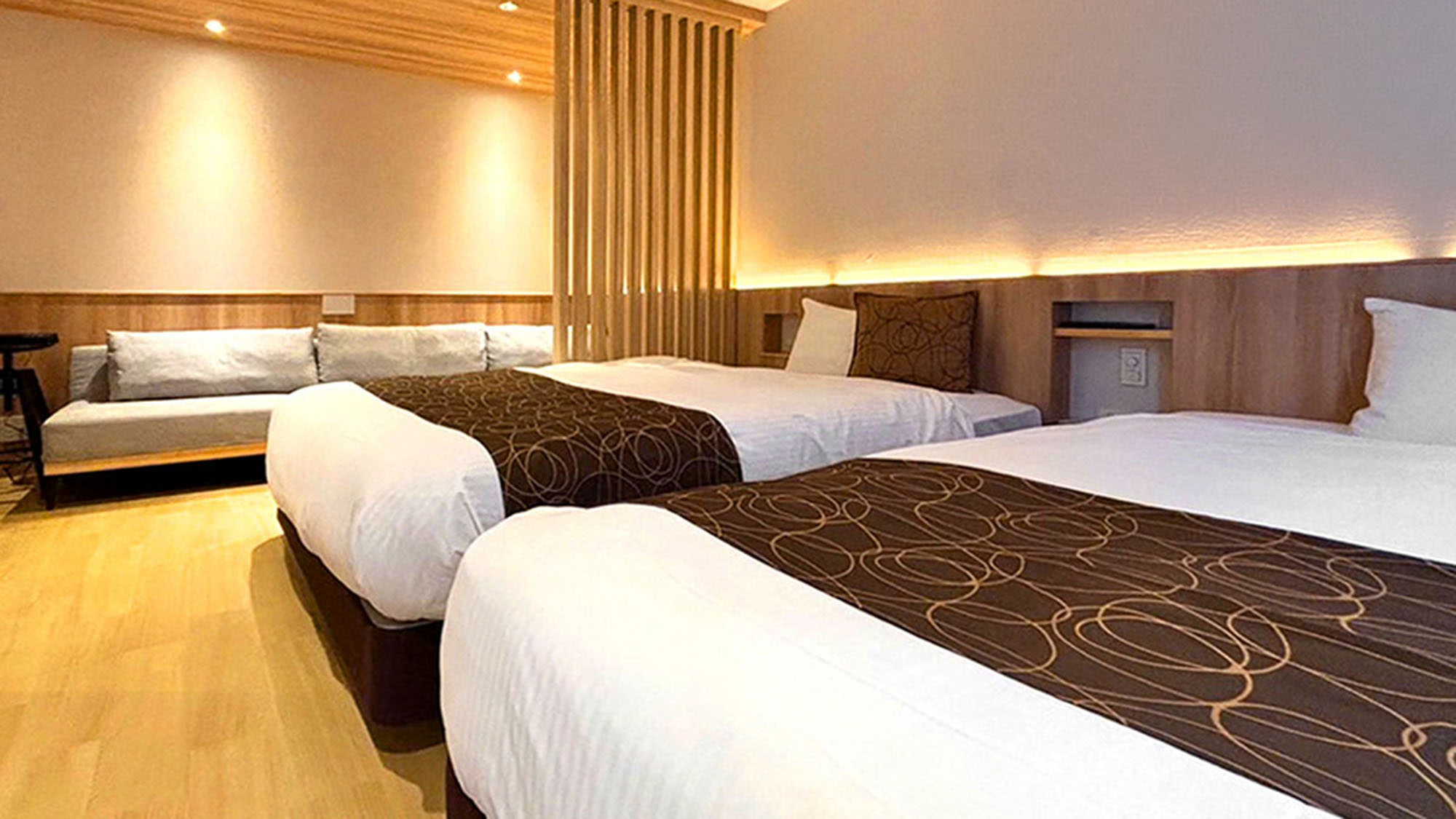 26年リニューアル■プライベートサウナ＋檜風呂■ツイン／33平米