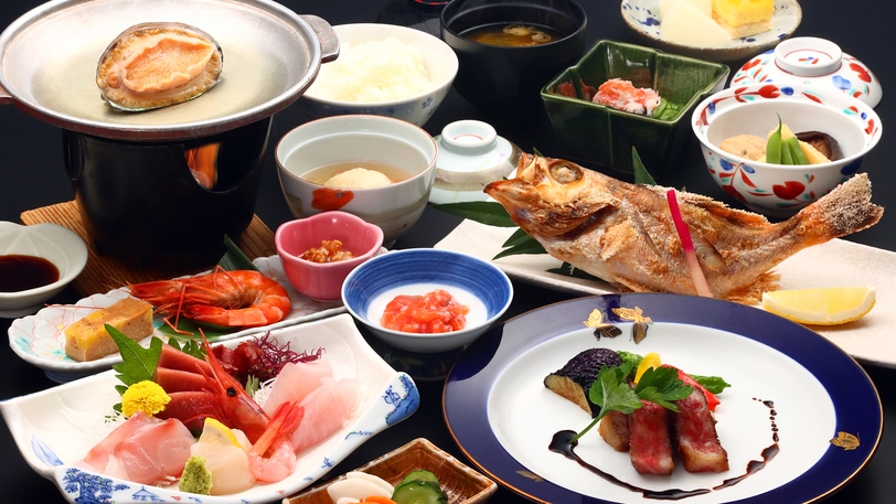 ★◆プレミアムプラン◆日本海を味わいつくす！ご当地ブランド、高級食材も使った贅沢コース☆+゜