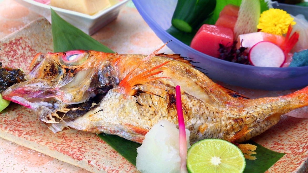 【楽天スーパーSALE】5％OFF幻の高級魚「のどぐろ」を塩焼きで。2食付き≪朝夕部屋食≫