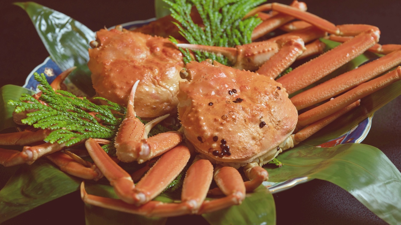 ★冬の味覚★ズワイガニを味わう♪基本の創作会席＋ズワイ蟹半丁付き■1泊2食≪朝夕部屋食≫