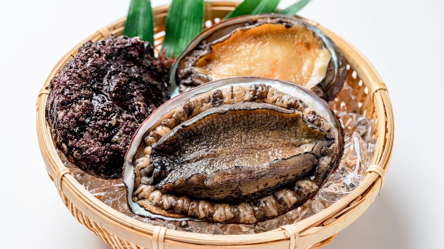 【鮑ステーキ】歯ごたえと柔らかさが共存！？希少な能登産の天然アワビが食べられます≪部屋食≫