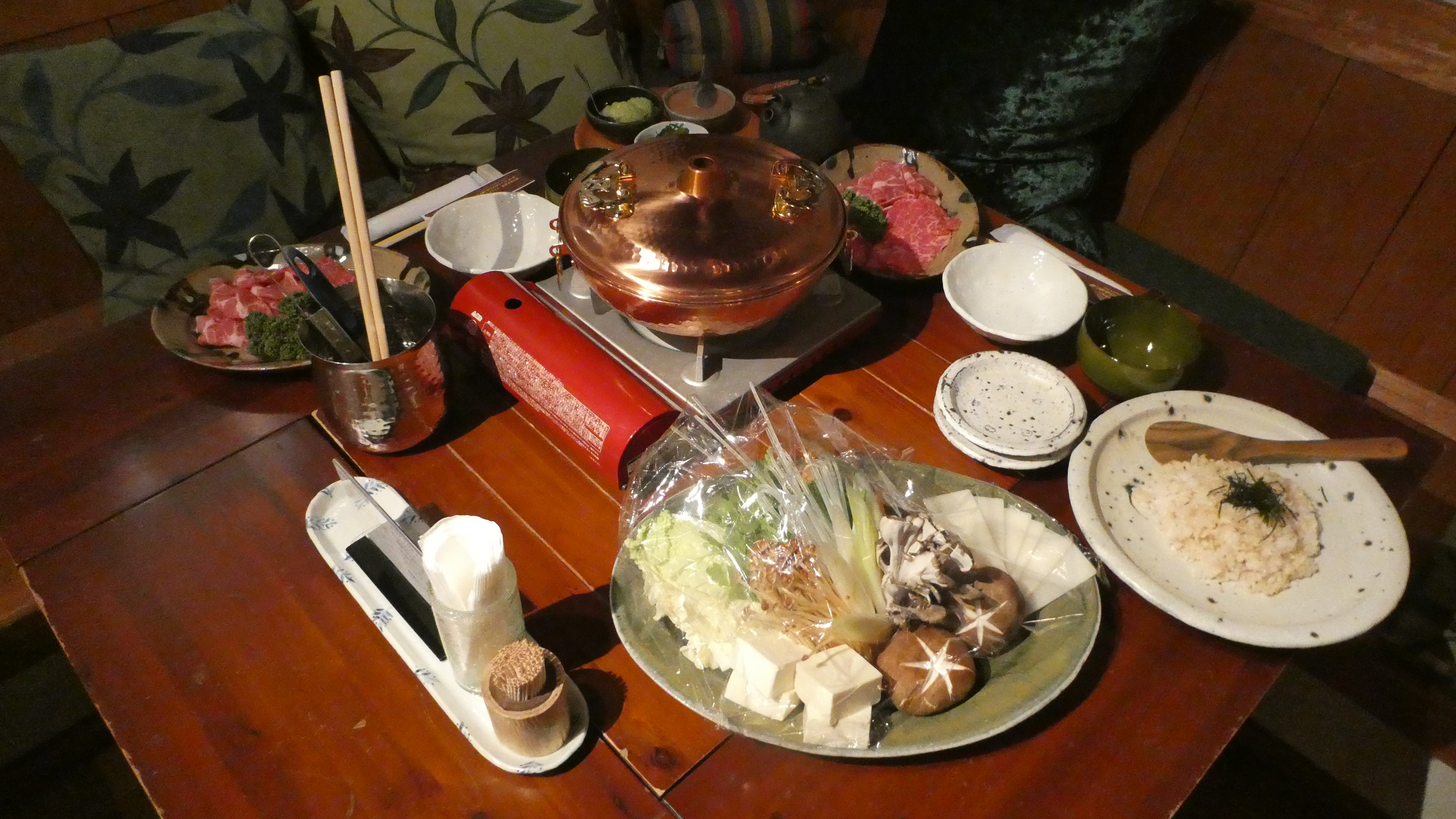 信州牛＆信州ポークのしゃぶしゃぶ1