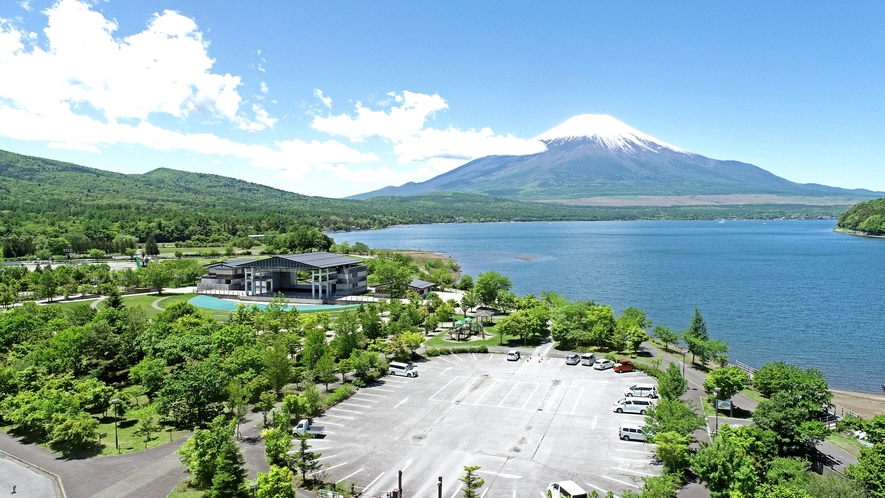 【富士山】宿上空からの絶景！