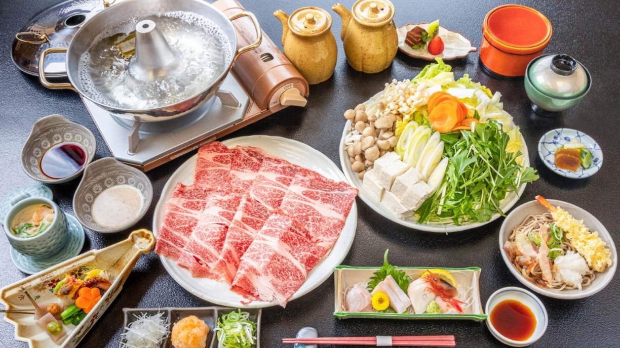 【2食付き/A4ランク若狭牛しゃぶしゃぶ】厳選ロース肉をおひとり様たっぷり240gの大ボリューム！