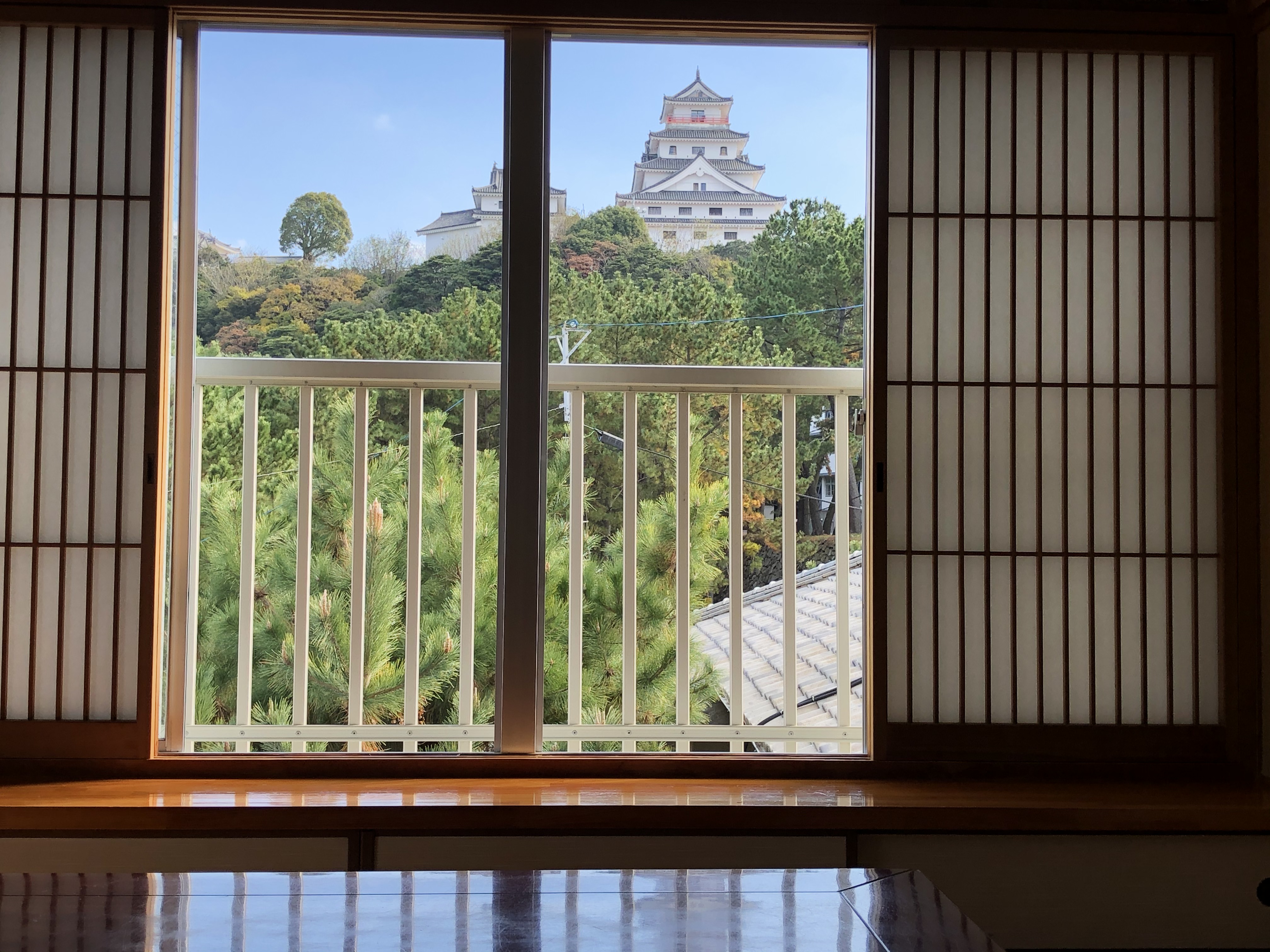 唐津城が見える部屋