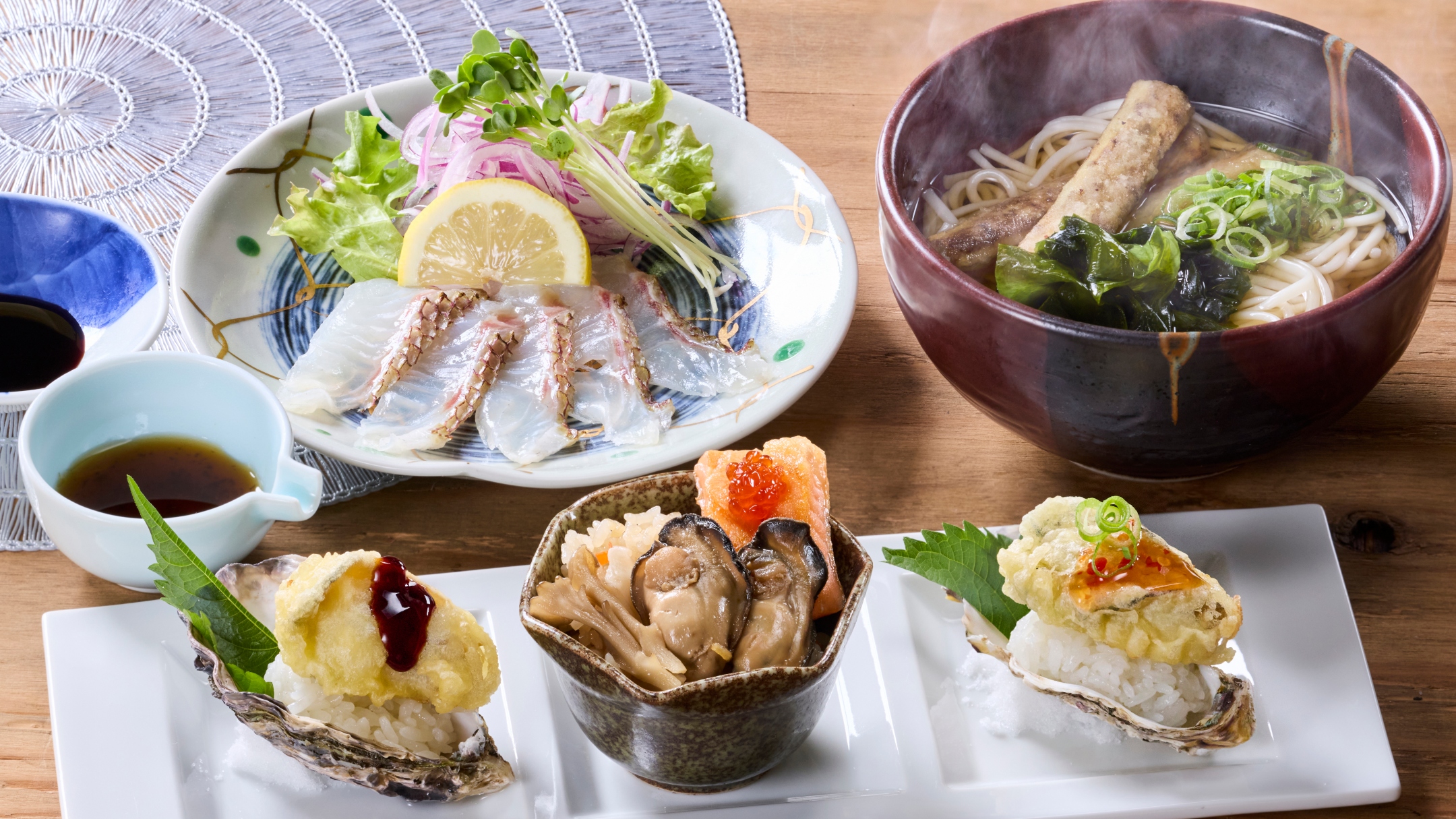 【パークグルメ】魚壱「白銀牡蠣御膳」1/10～2/26