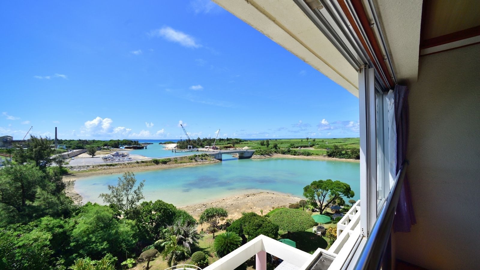 客室から見える景色