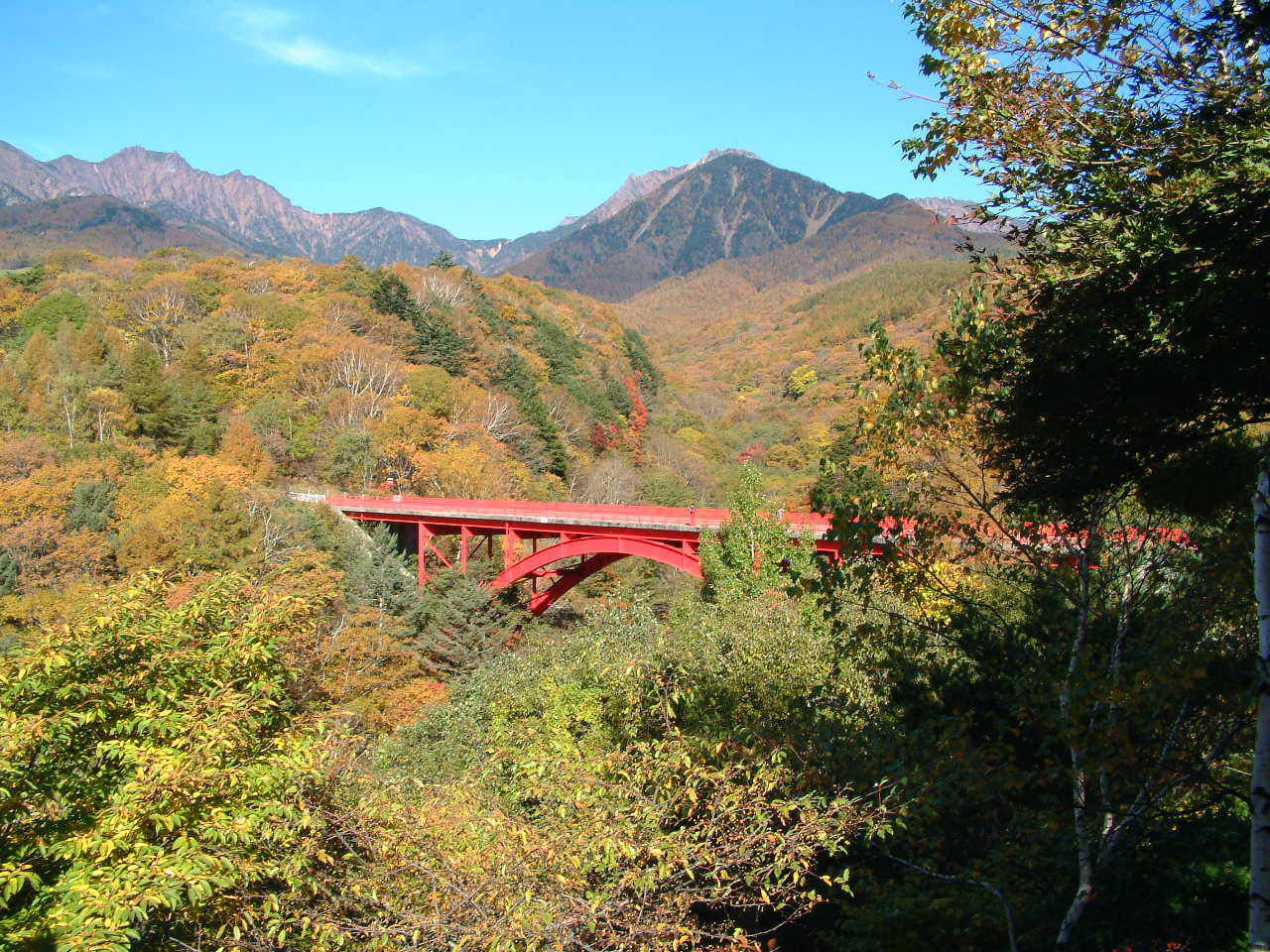 東沢大橋（赤い橋）