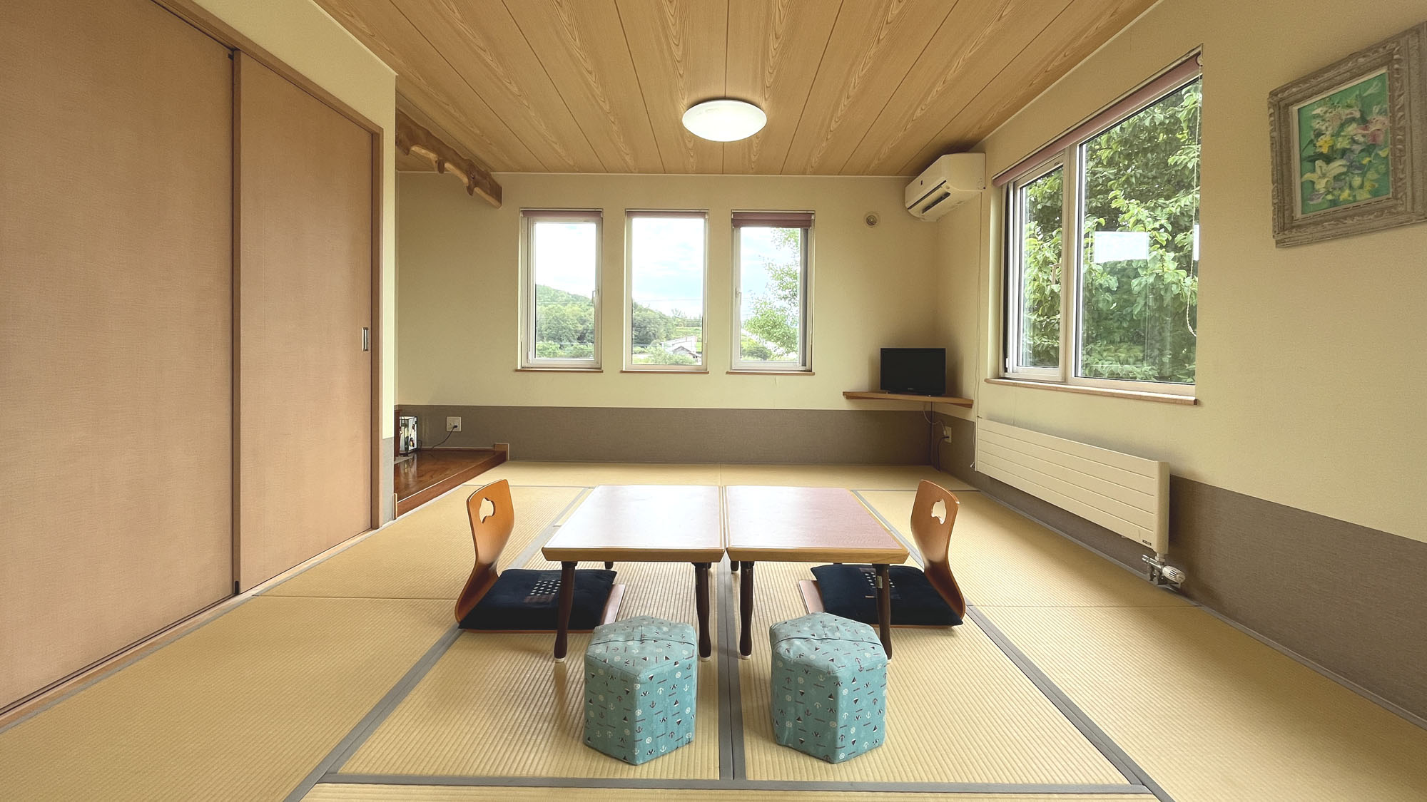 #【お部屋一例】和室12畳 当麻のお部屋で2番目に広い『いちい』です。