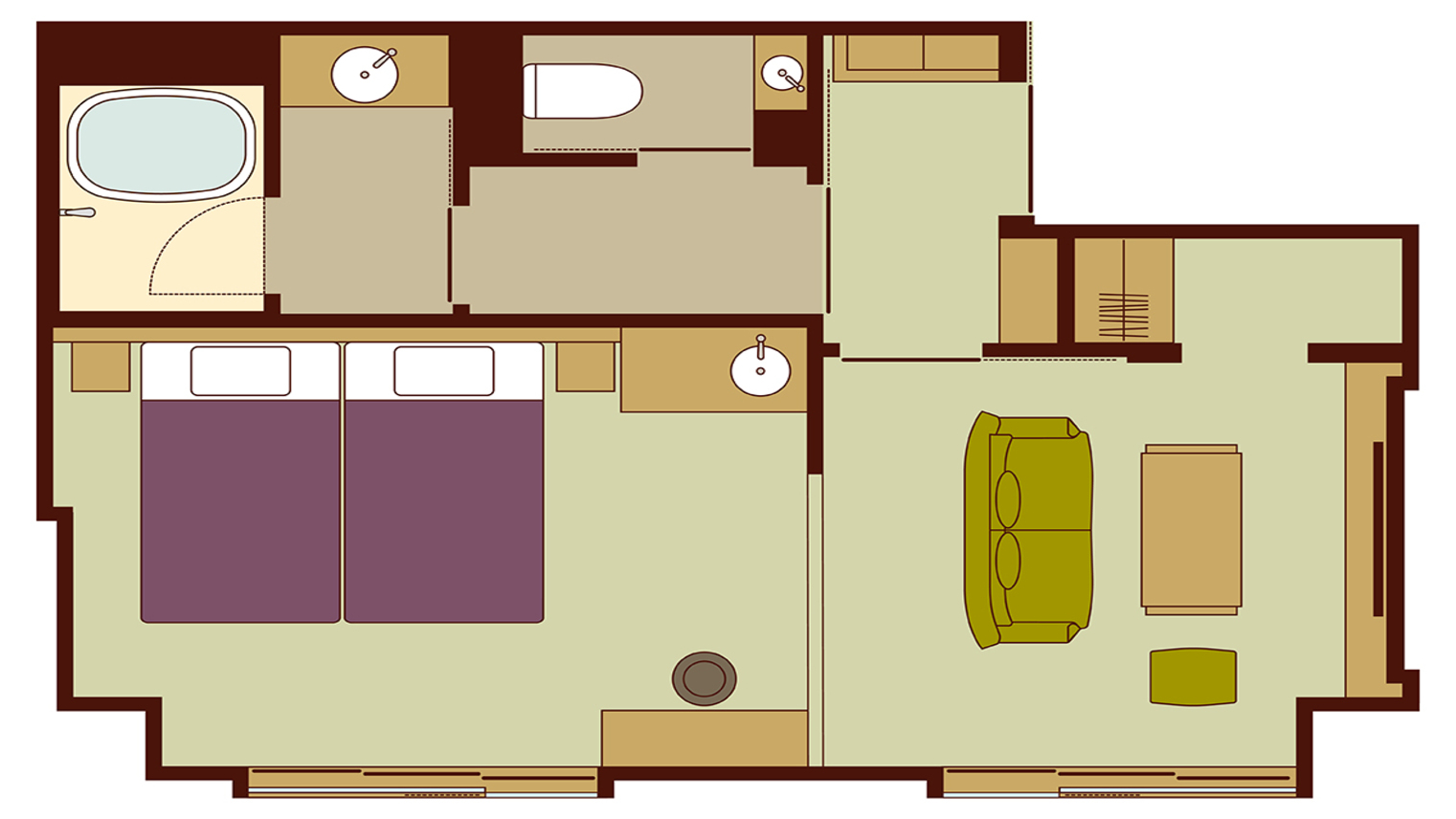 リニューアル：和洋スイート(35㎡)