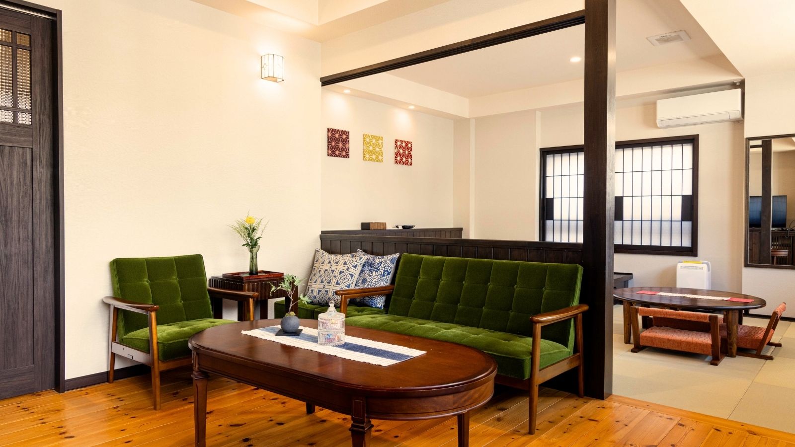 【湯の香】当館自慢の18畳特別室です。心からリラックスできる環境を提供します！2019年リニューアル