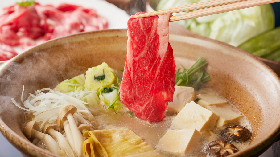 胡麻が香る料理長特製出汁で味わう淡路牛と淡路玉葱の島鍋コース(料理イメージ)