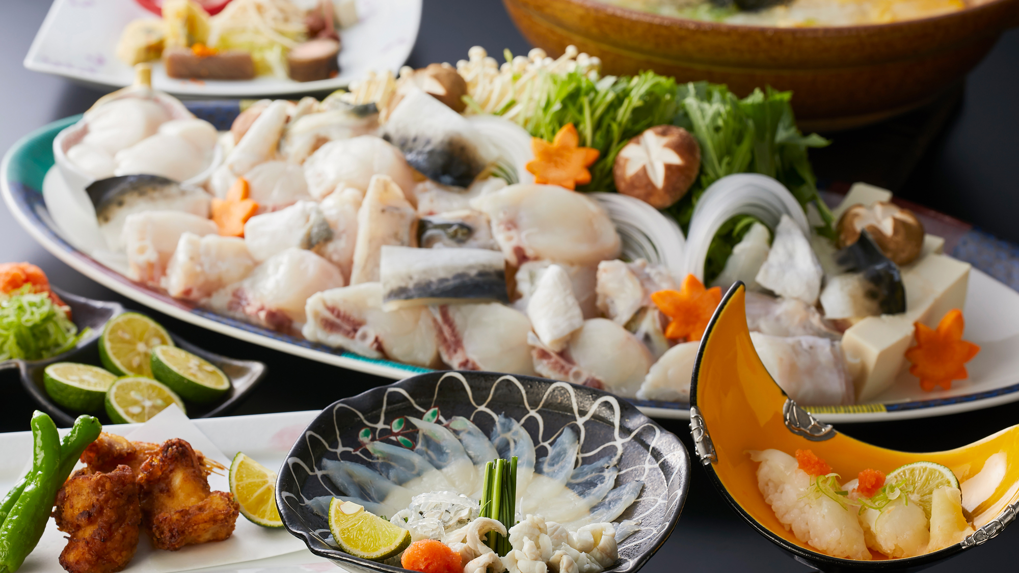 淡路島3年とらふぐが持つ滋味深い旨味を味わう贅沢な期間限定コース≪料理イメージ≫