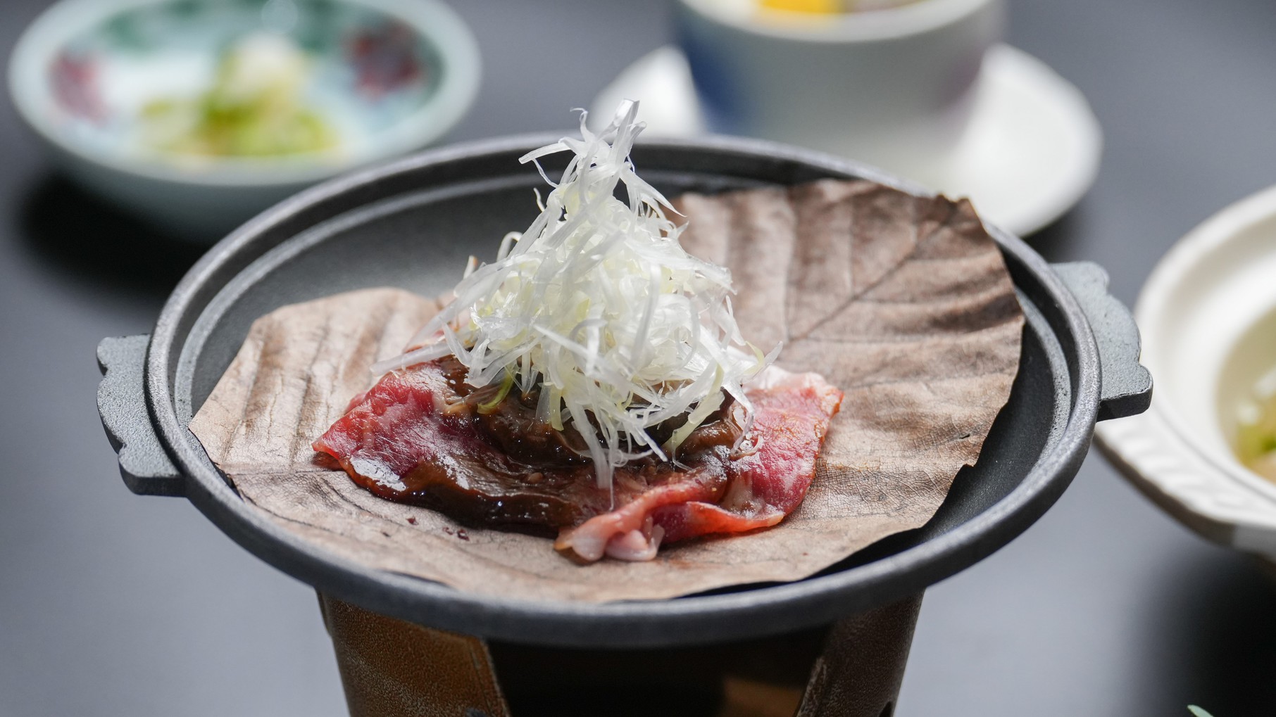 【1泊2食付】冬限定！旬の鰤しゃぶとにいがた和牛・雪国まいたけの陶板焼き　寛ぎ旬会席