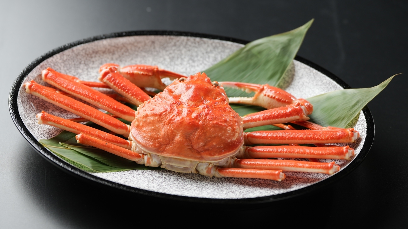 【2食付】「本ずわい蟹1杯」×「紅ずわい蟹」カニ贅沢コース