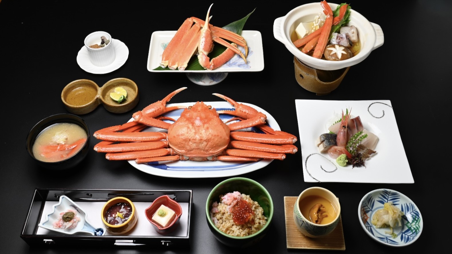 【1泊2食付】冬限定！冬の味覚　かに尽くし御前プラン