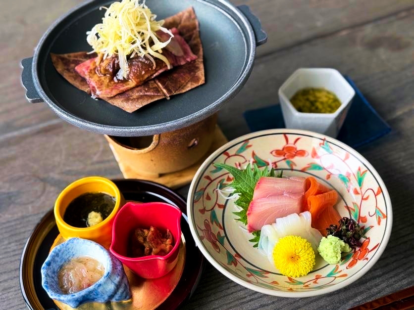 【スタンダード】ハーフ会席・新潟和牛味噌焼きと旬の三種盛り＋バイキング【オールインクルーシブ】