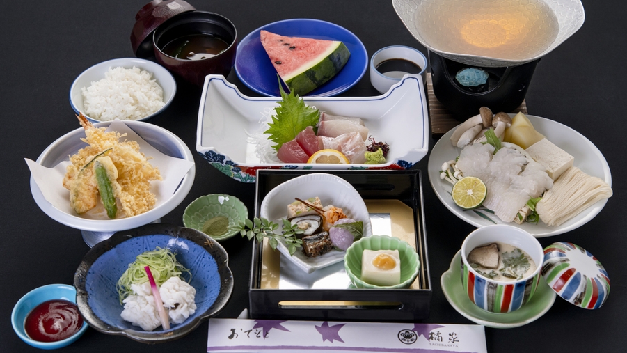 【地獲れ魚介類などの定番会席】＜老舗料理旅館の人気プラン＞新鮮海の幸＋季節の小鍋も付いた海幸コース