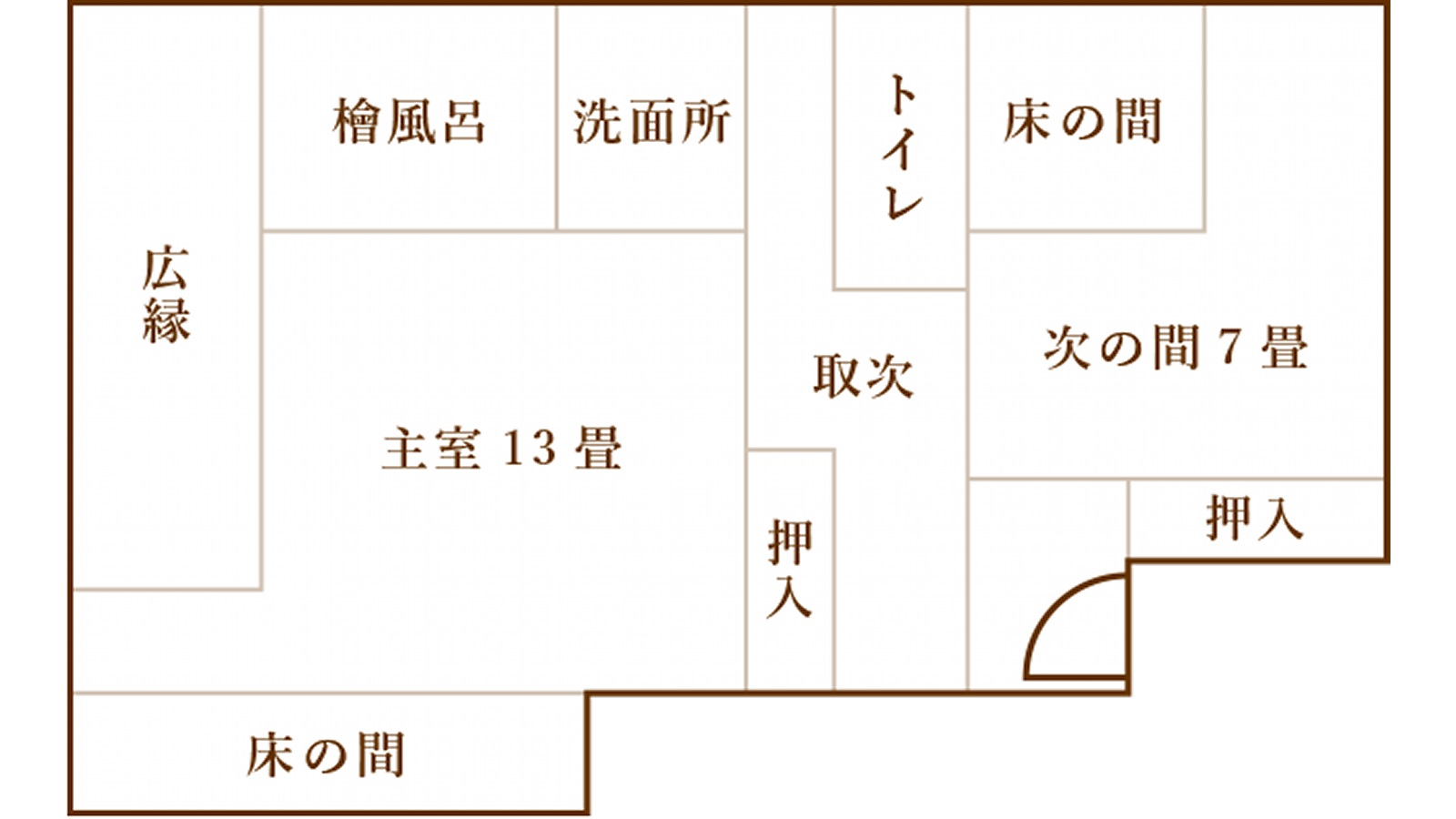 スイート和室　見取り図