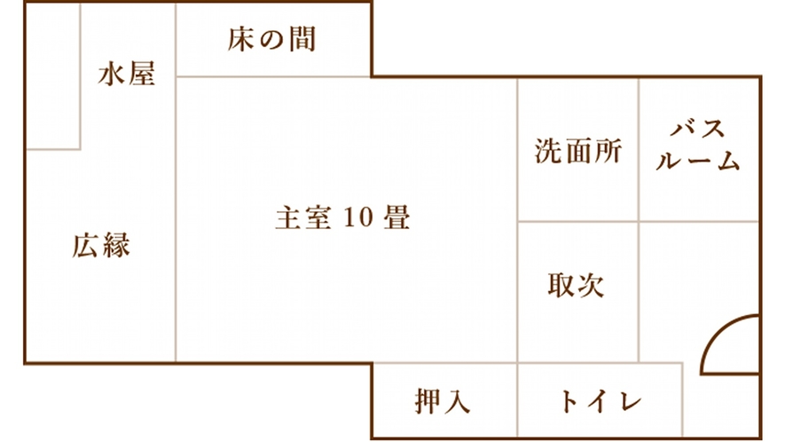 スタンダード和室　見取り図