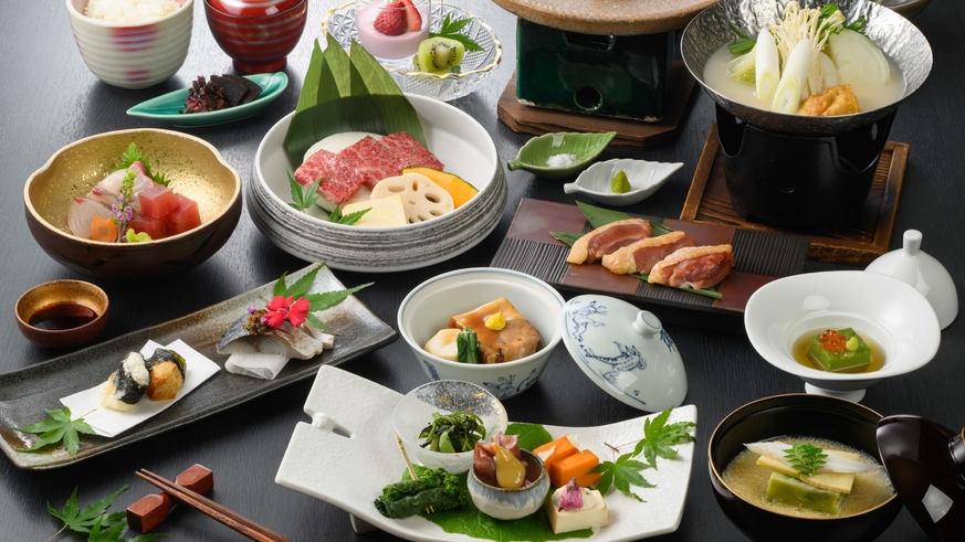 大和の肉三種を堪能！「奈良づくし会席」【夕朝食付／小学生添い寝無料※食事別料金】