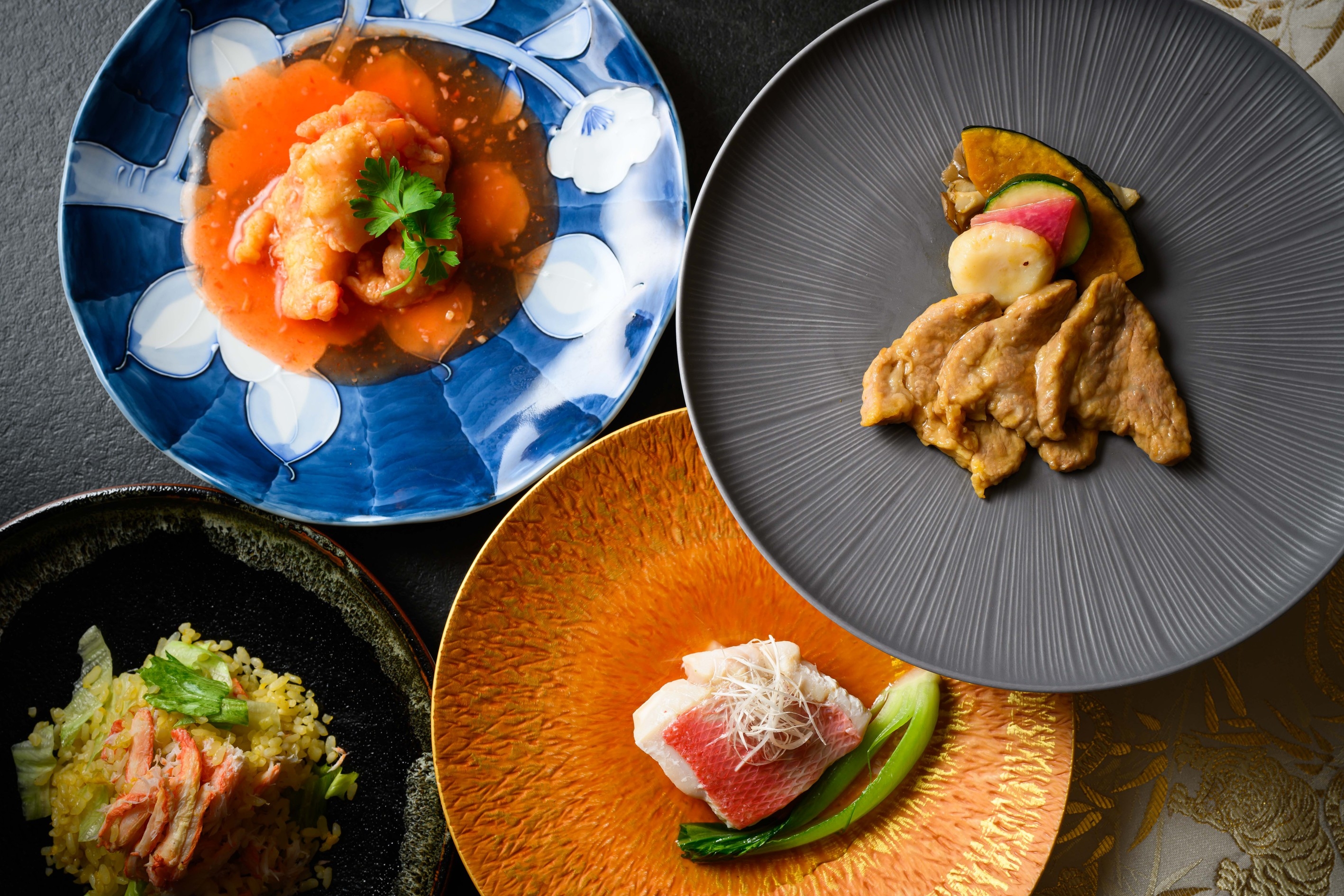 【沙山華で味わう本格中華料理】料理人が送る奈良食材×中華を楽しむコース【幼児添い寝無料/夕朝食付】