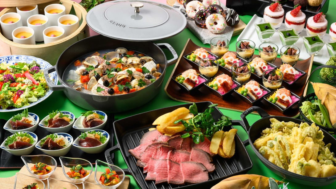 【夕食は和洋折衷バイキング】わくわく！家族で嬉しい食べ放題＆飲み放題！【幼児添い寝無料/夕朝食付】