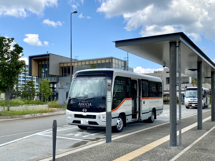 ホテル⇔JR高山駅　シャトルバスをご利用で所要時間8分