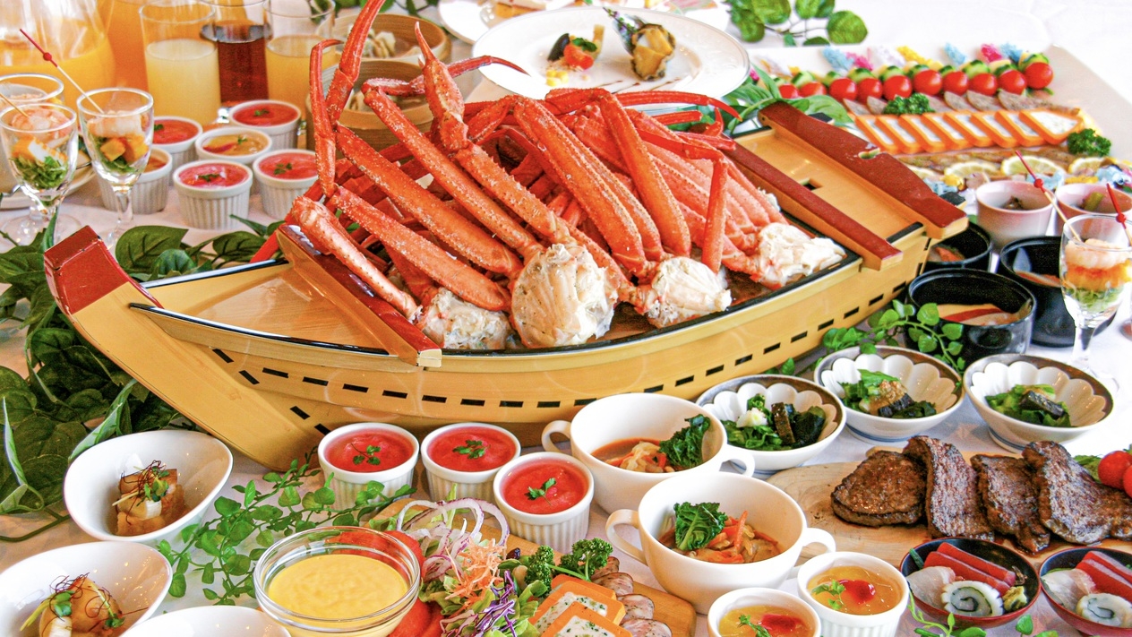 【地酒で乾杯】飲み放題付き！最上階ビュッフェディナー満喫プラン（2食付）