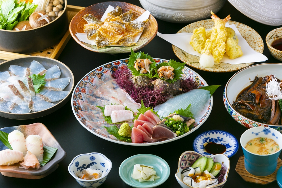 「期間限定」志々伎漁港直送！「天然ひらめ尽くし」プラン(*’▽’)