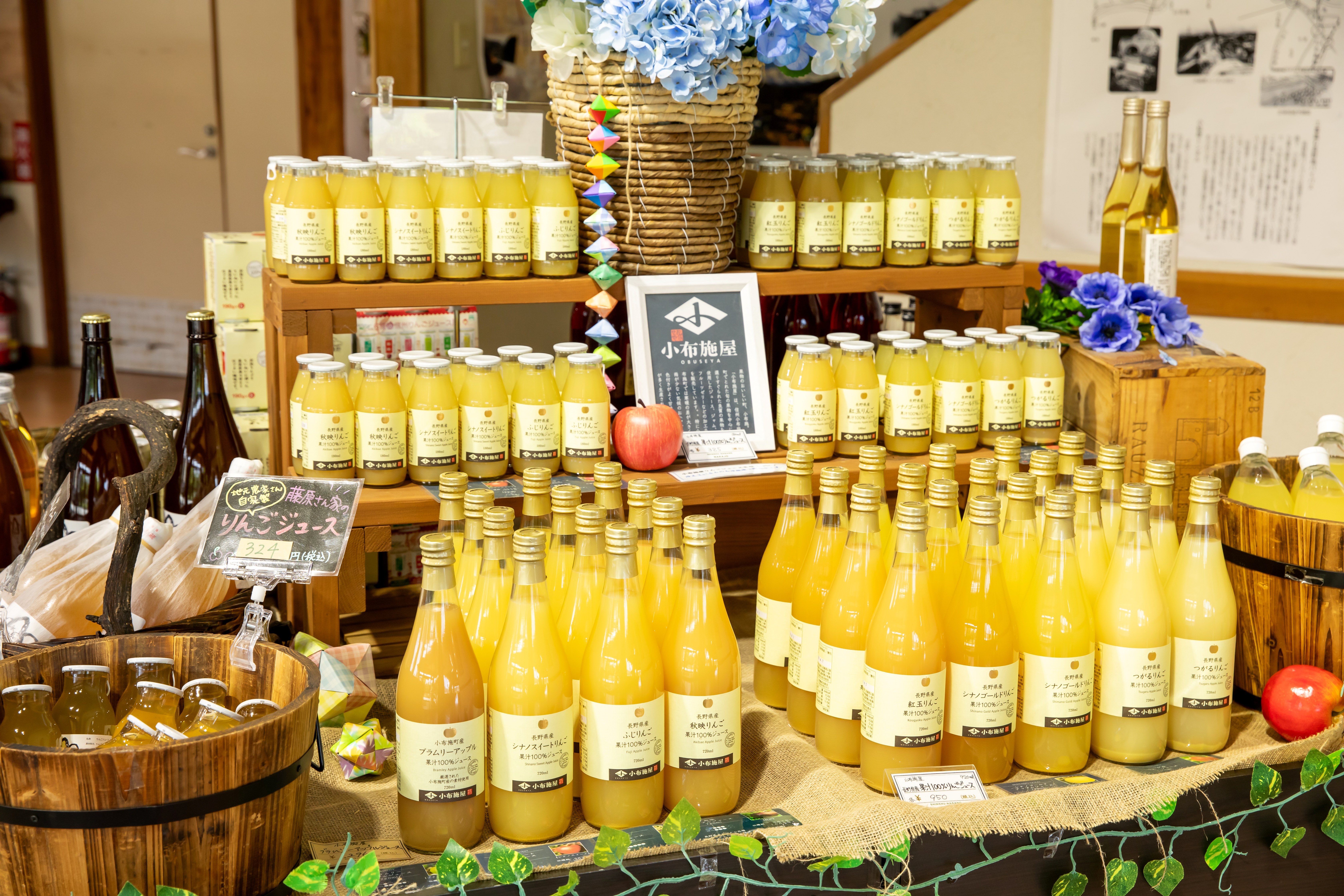 道の駅中条【信州りんごジュース】