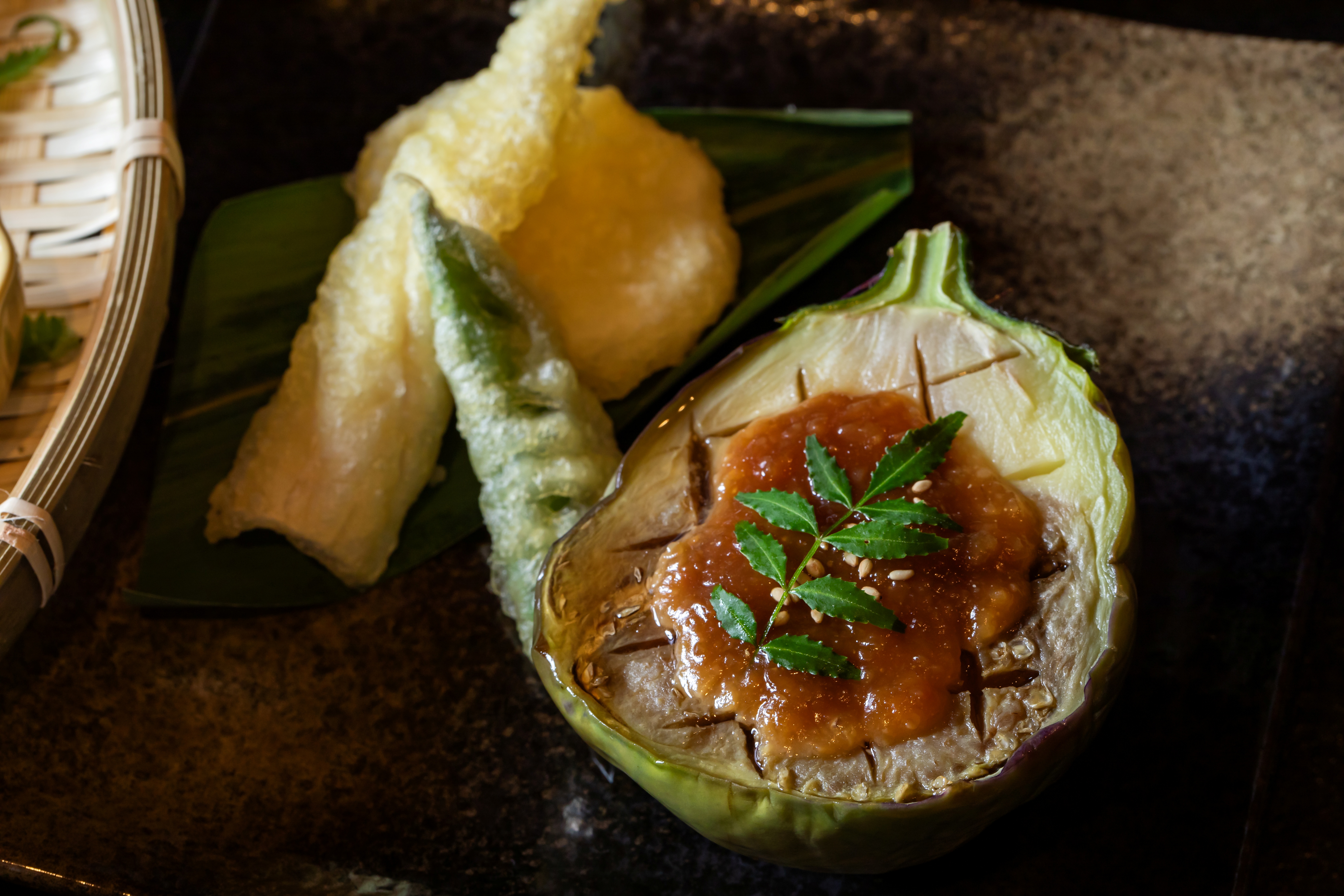 夕食【茄子田楽】