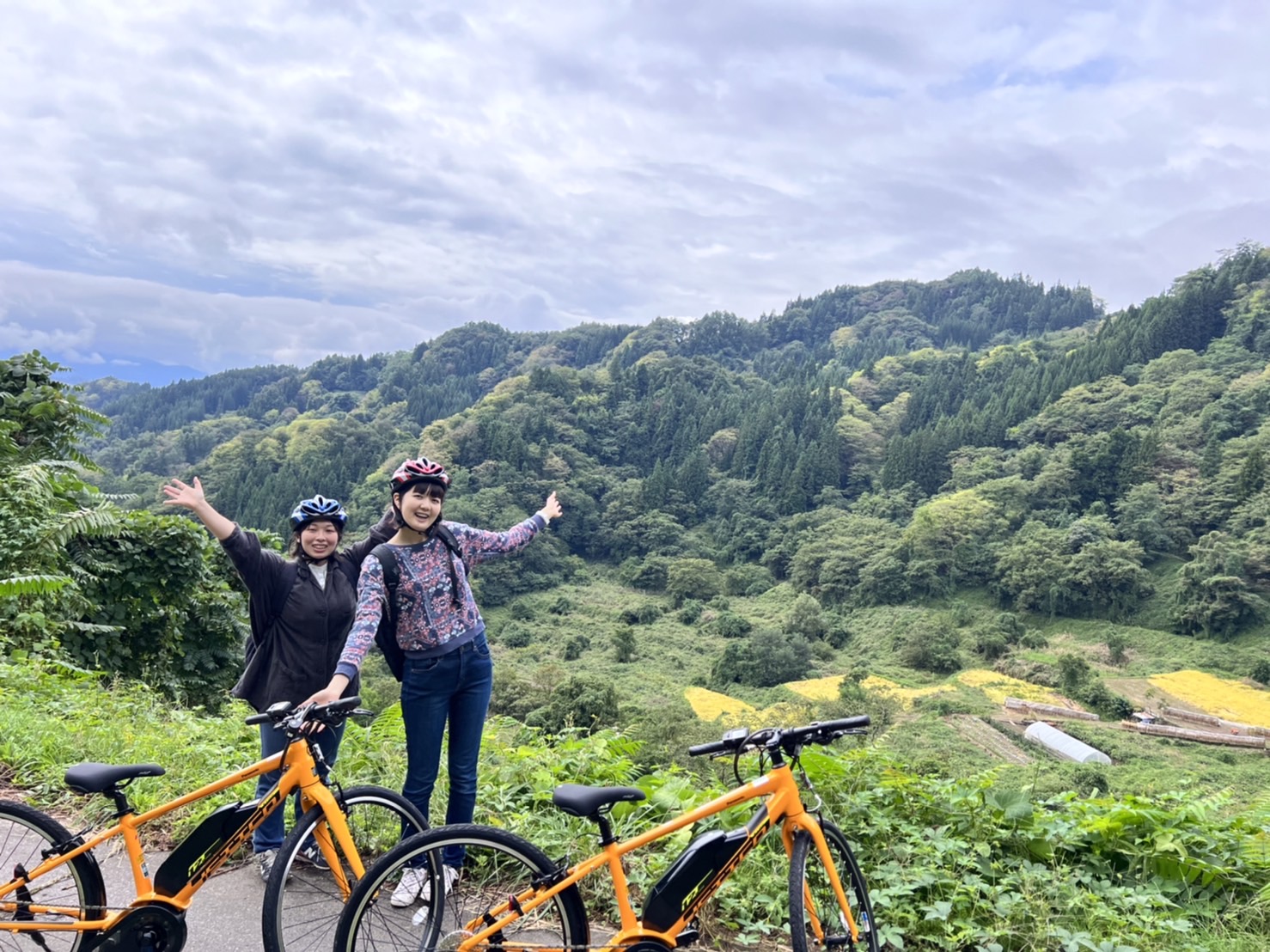 eバイクで中条探索